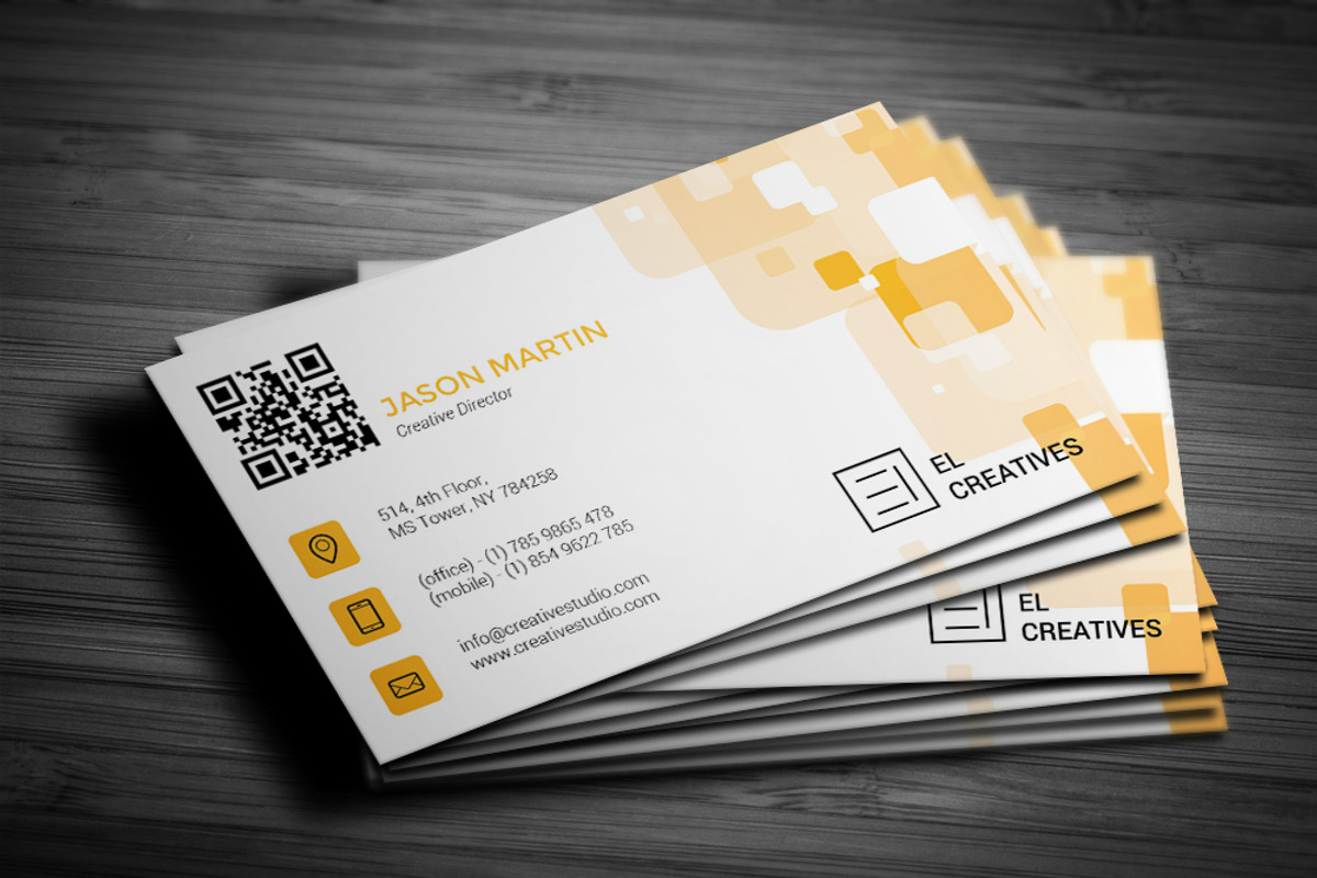 Creative Orange Business Card, a Business Card Template by bouncy (Photo 1 of 4)