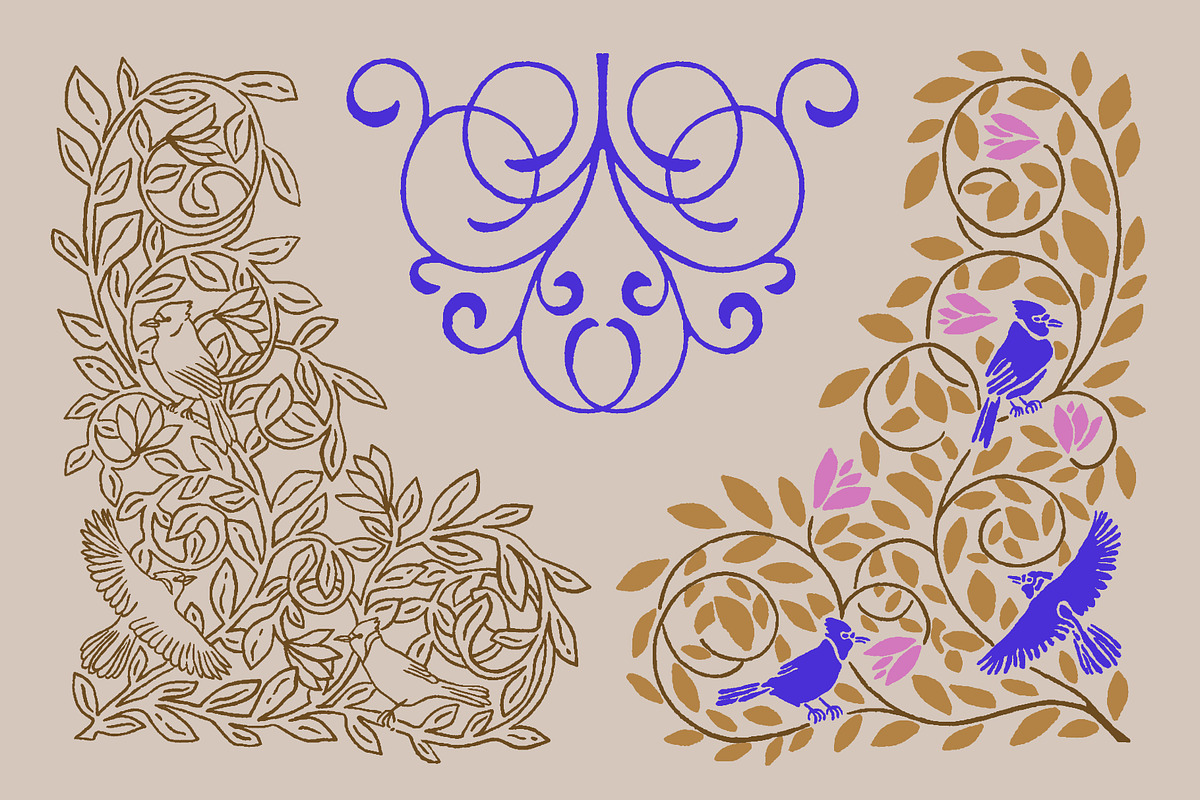 Renaissance Font & Graphics Set, a Handwritten Font by Liz Kohler Brown (Photo 27 of 28)