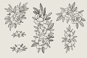 Flower Set “Yellow mood”, an Illustration by Maria Summer (Thumbnail 9 of 9)