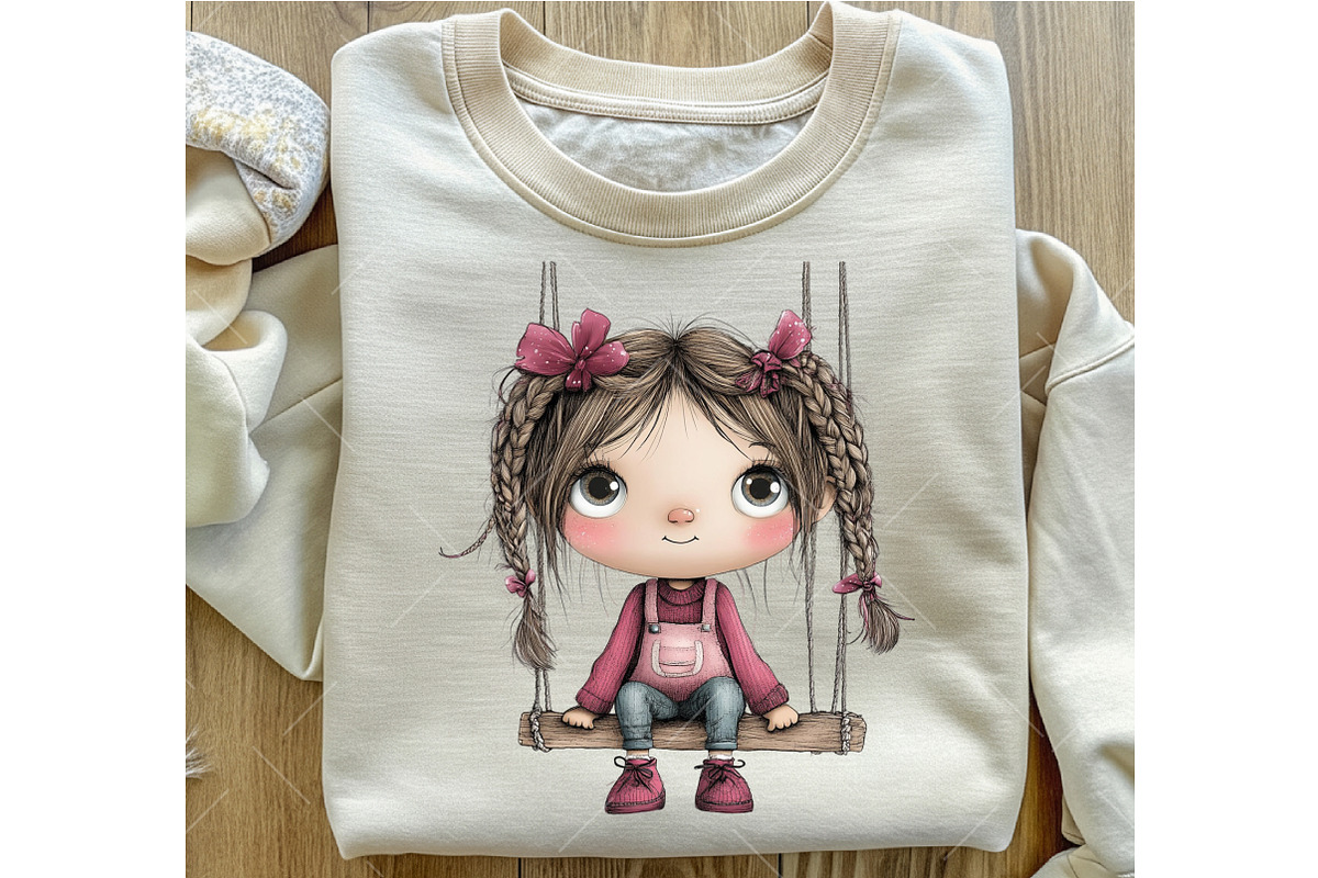 Whimsical Girl Clipart, an Illustration by OK Design (Photo 6 of 6)