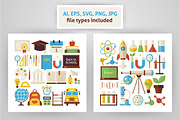 Education and Science Flat Concept, an Education Illustration by Anna_leni (Thumbnail 2 of 2)