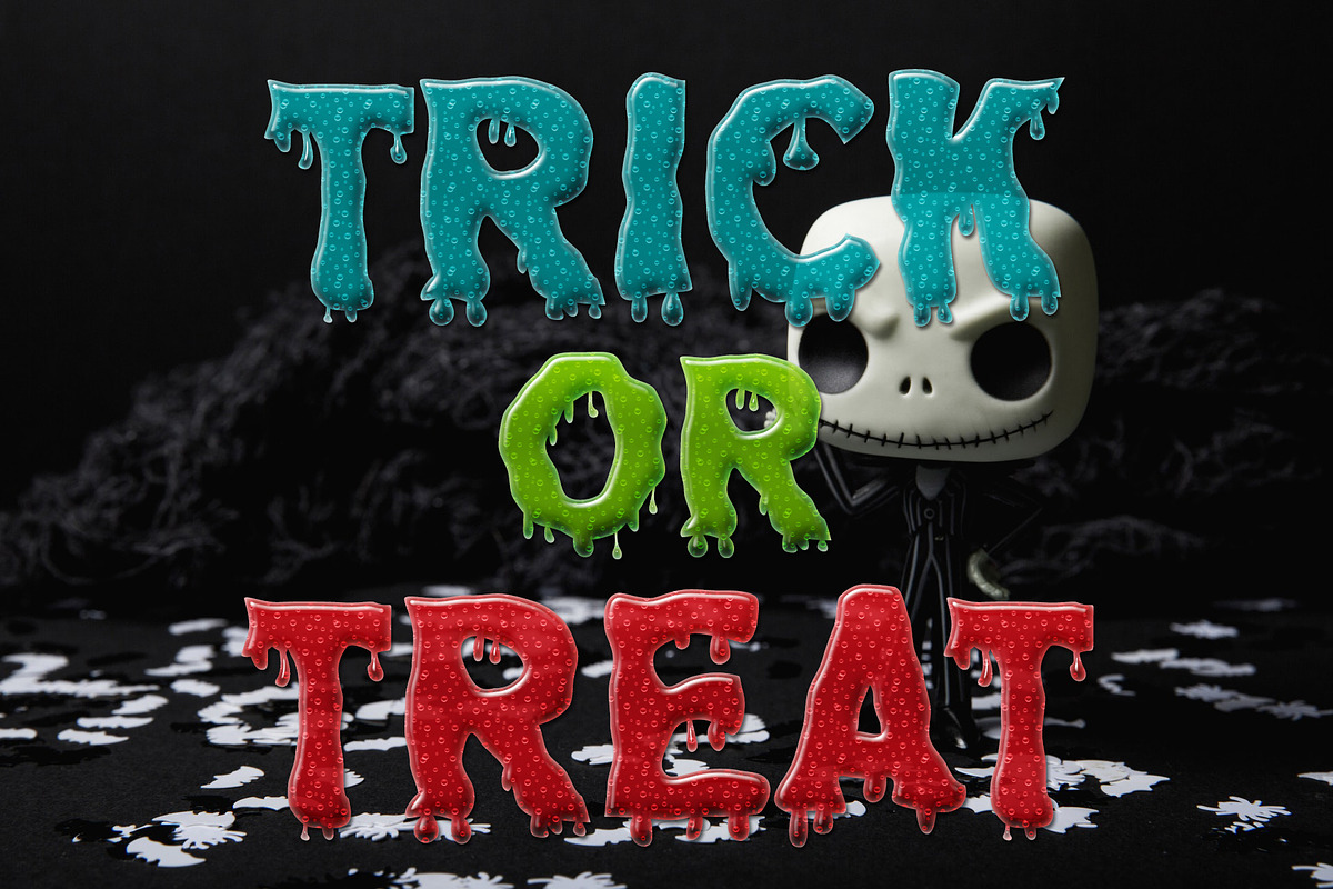 Dripping Zombie Halloween Font, a Font by vladocar (Photo 5 of 8)