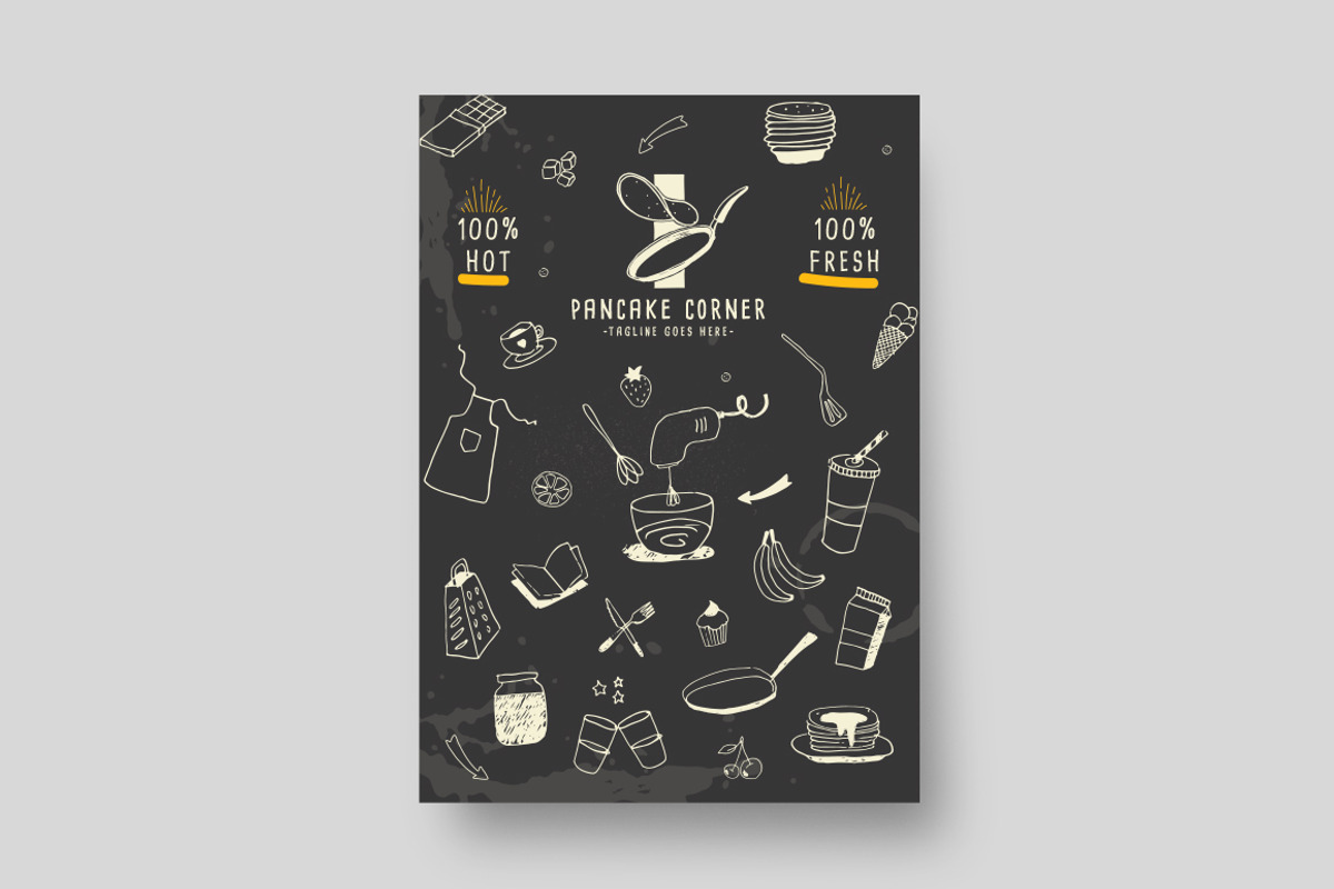 Pancake corner - Menu Template, a Flyer Template by Igor Maric (Photo 1 of 3)