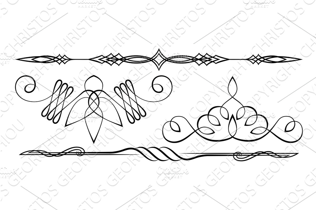 Calligraphic Line Calligraphy, an Illustration by Christos Georghiou