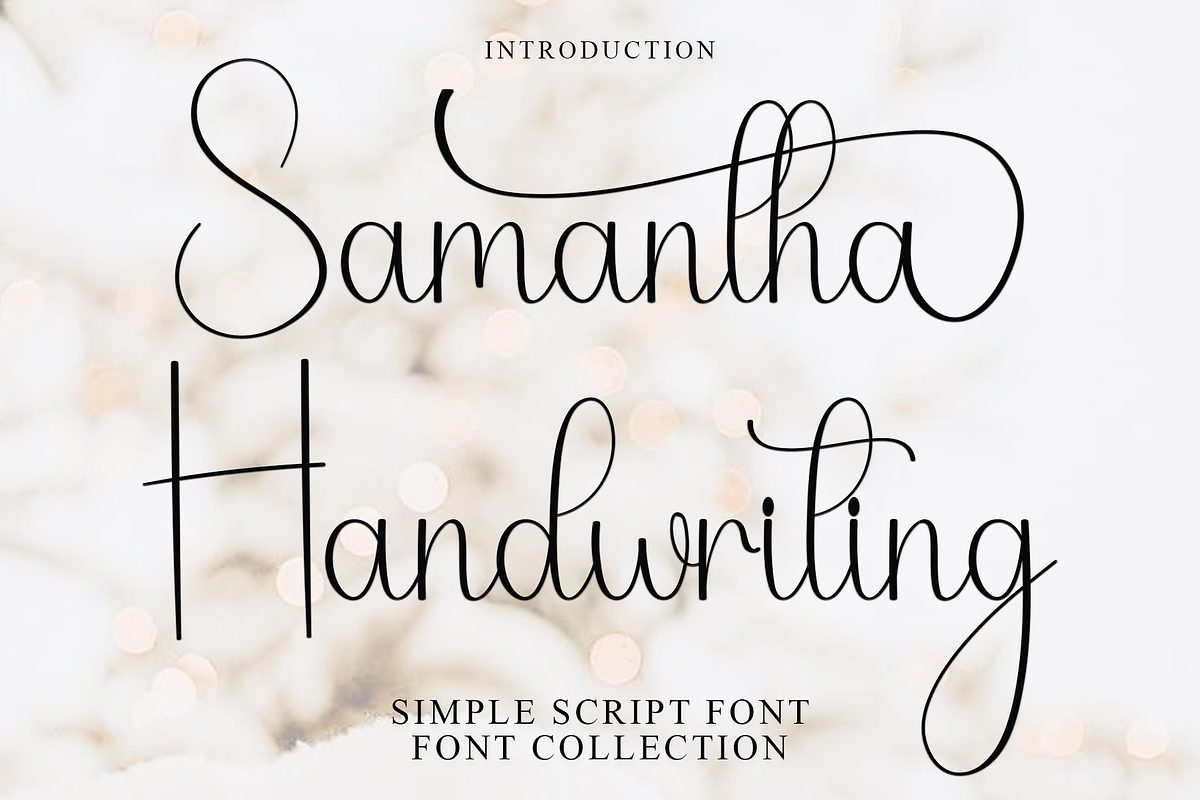 Samantha Handwriting, a Handwritten Font by InermediaSTUDIO (Photo 1 of 8)