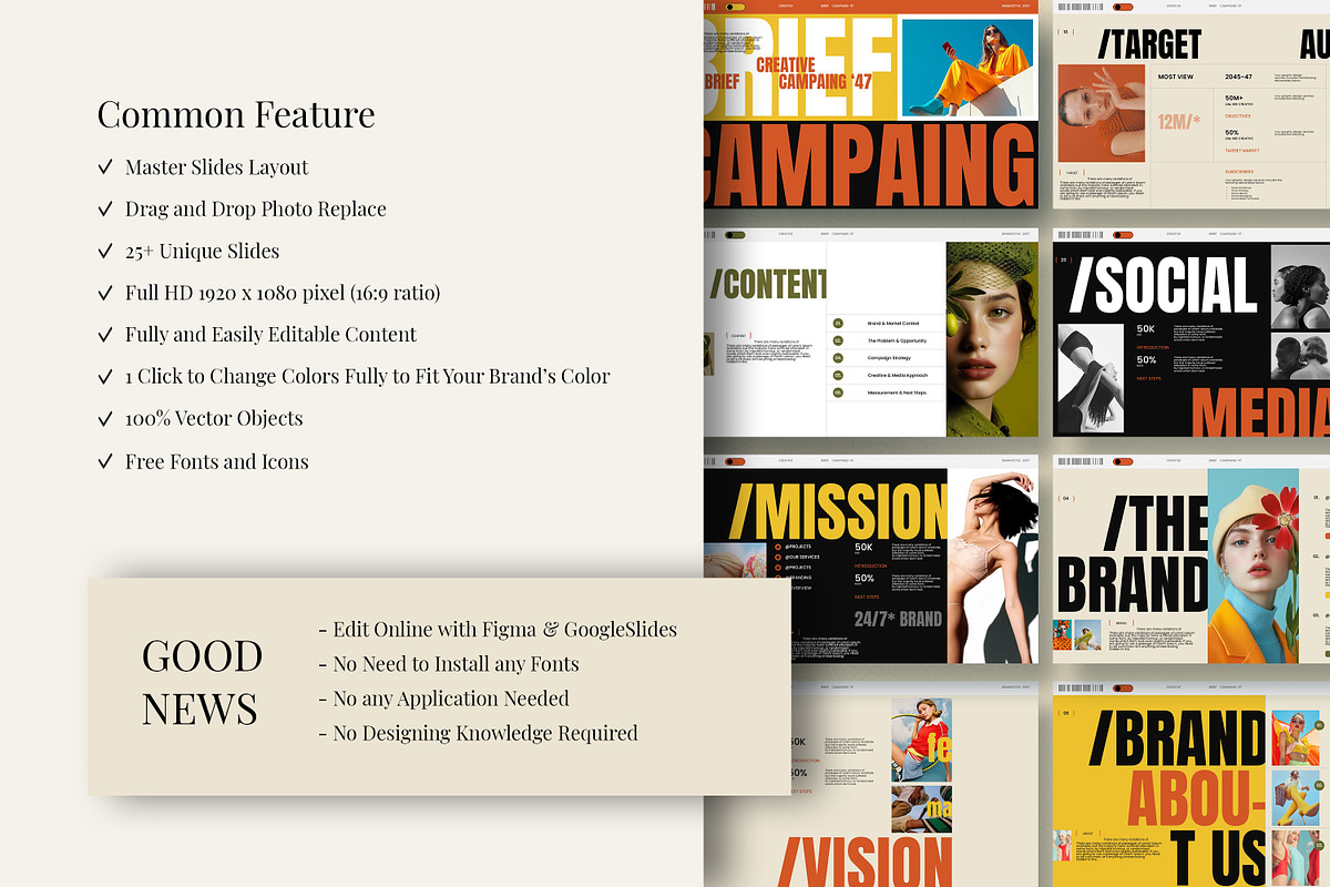 HAZE | Brief Campaign GSL Figma, a Presentation Template by Studio Temply (Photo 4 of 12)