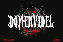 Domenvidel Blackmetal Font