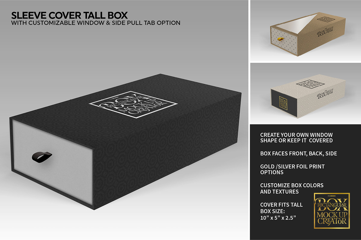 Rectangular Box Mock Up Creator, a Packaging Mockup by INCDesign (Photo 33 of 44)