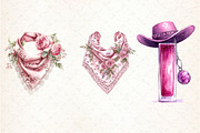 Watercolor Cowgirl Party Clipart PNG, an Illustration by Libby Wishes (Thumbnail 5 of 6)