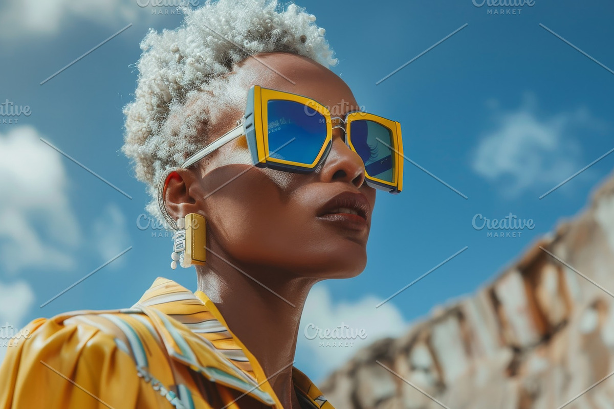 109 Fashion models in sunglasses, a Beauty & Fashion Photo by Handmadefont (Photo 54 of 113)
