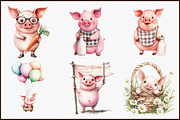Pig Farm Clipart, an Illustration by Sublimation Artist (Thumbnail 3 of 6)