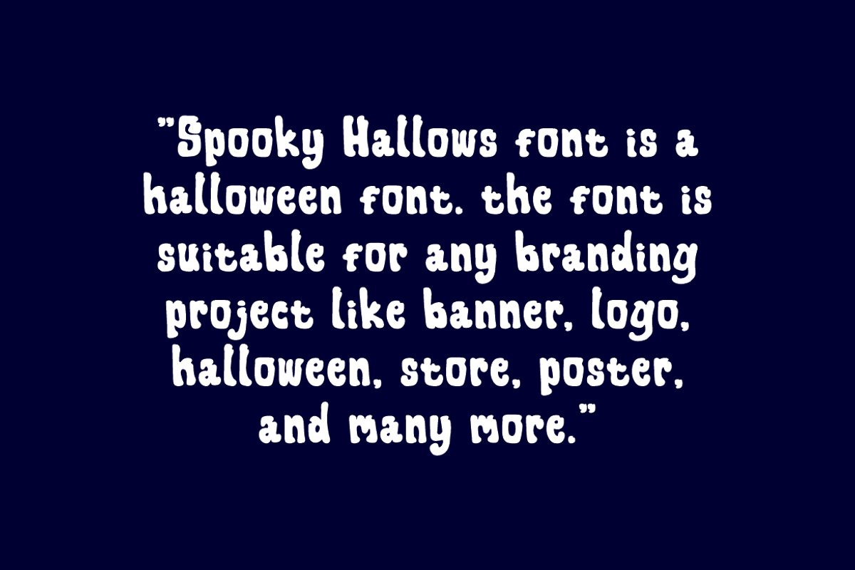 Spooky Hallows - Scary Font, a Handwritten Font by Iqsiart Studio (Photo 5 of 7)
