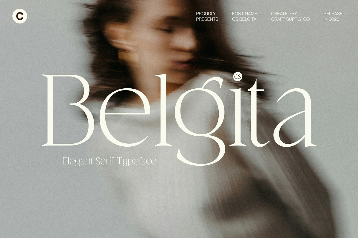 CS Belgita – Elegant Serif Font, a Serif Font by Craft Supply Co. (Photo 1 of 8)