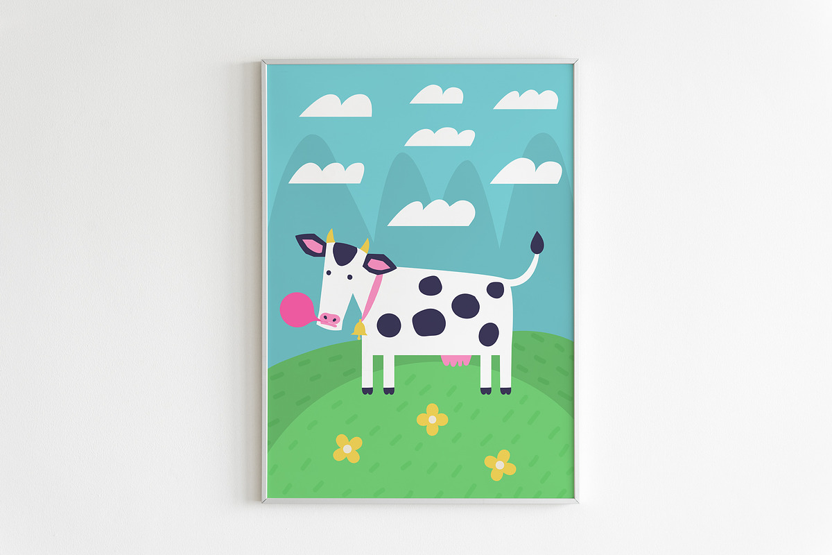 Cute Farm. Prints and patterns set, an Animal Illustration by Oliana Moroz (Photo 12 of 21)