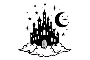 Fantasy Castle Cloud Moon Bundle, an Object Illustration by Gaye Art (Thumbnail 14 of 30)