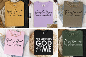 Faith Based Quotes Designs Bundle, a Graphic by jwillcreative