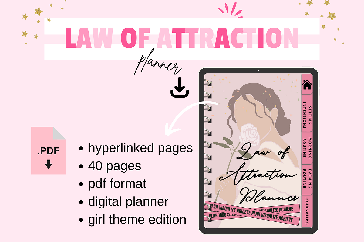 Law of Attraction Planner, a Templates & Theme by bellaROSEworkshop (Photo 9 of 10)
