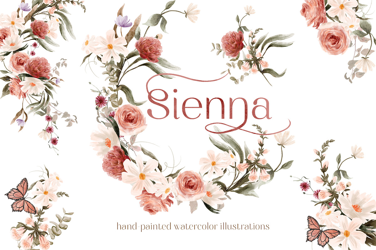 Wild floral illustrations - Sienna, an Illustration by TheHappyGiftArt (Photo 2 of 9)