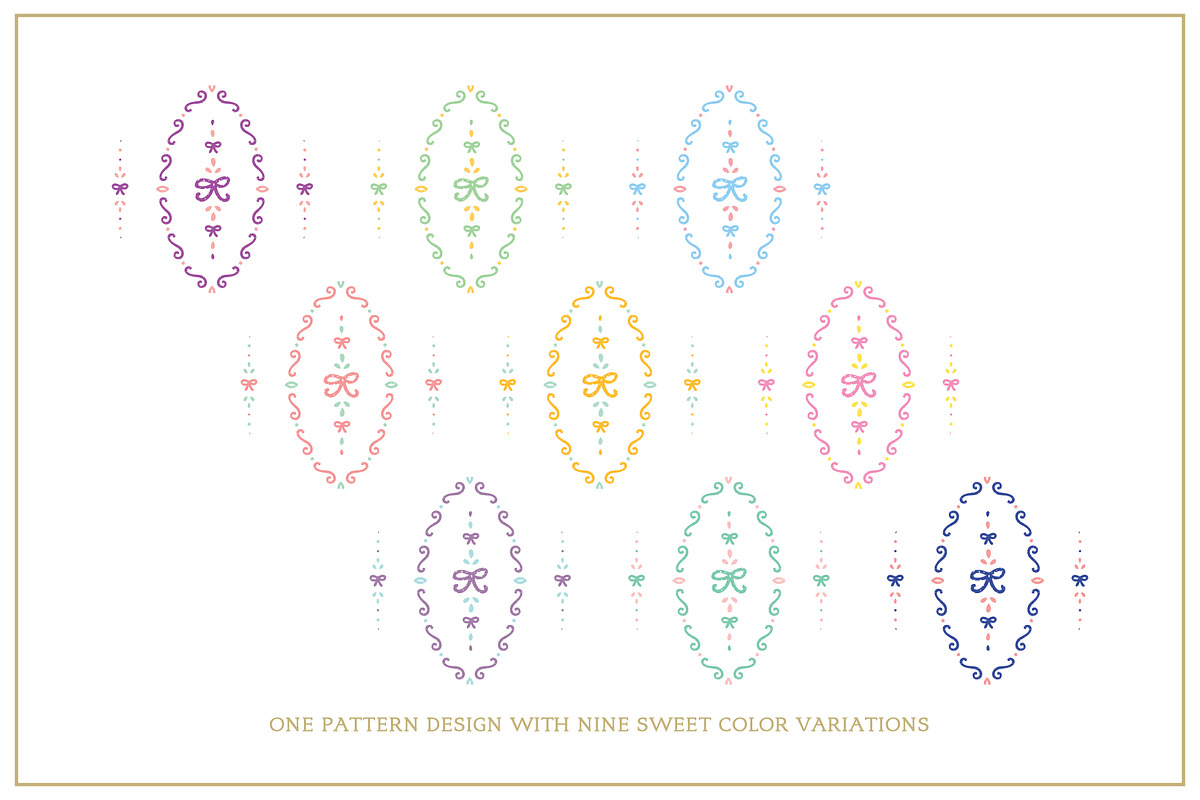 Cottagecore Pattern 14 Dainty Ribbon, a Pattern Graphic by Euonia Meraki (Photo 3 of 17)
