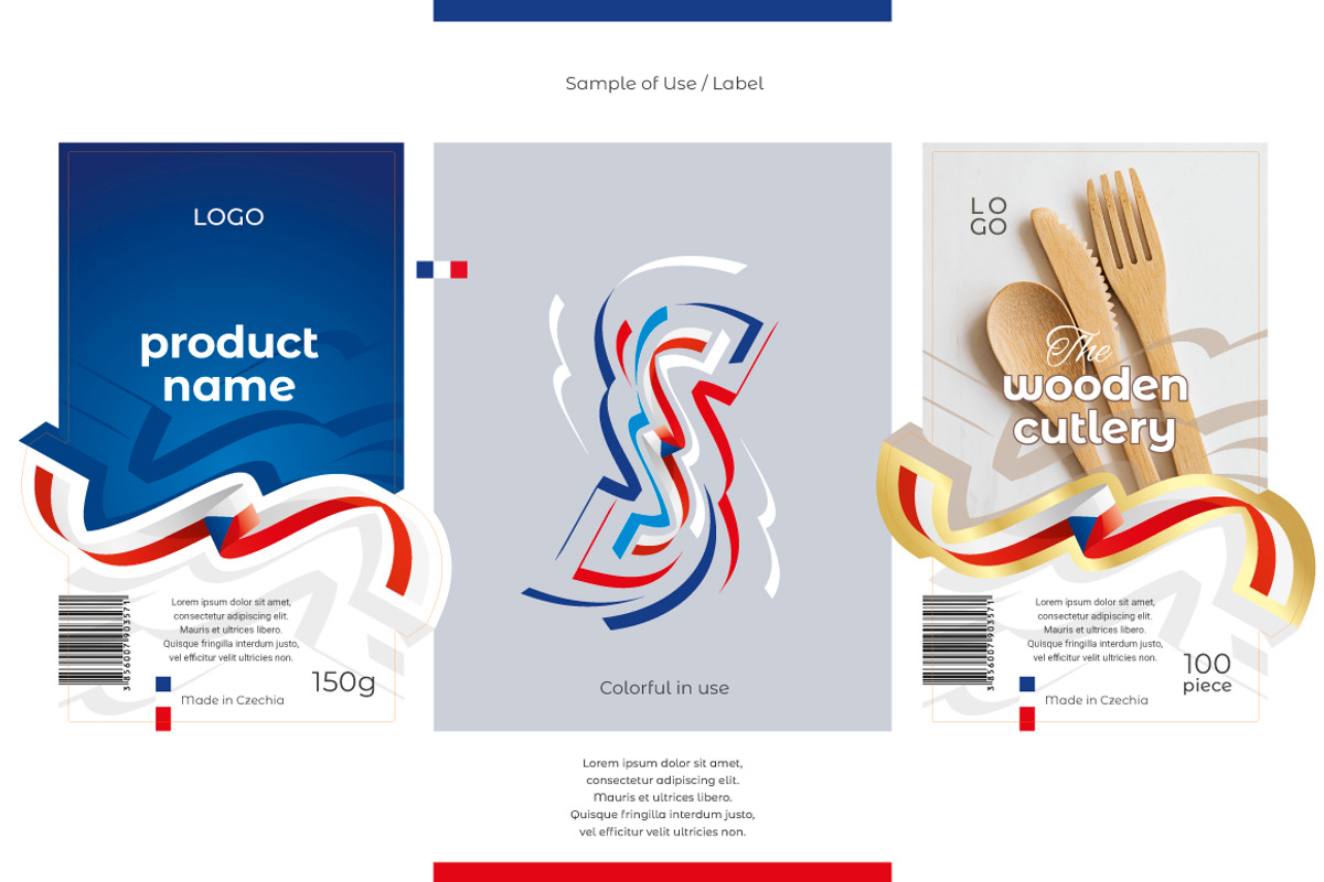 Czechia flag ribbon vector, a Templates & Theme by Simbos (Photo 6 of 9)