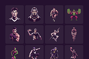 Sports vector Illustration Set, a Sport Illustration by Brickclay (Thumbnail 9 of 9)