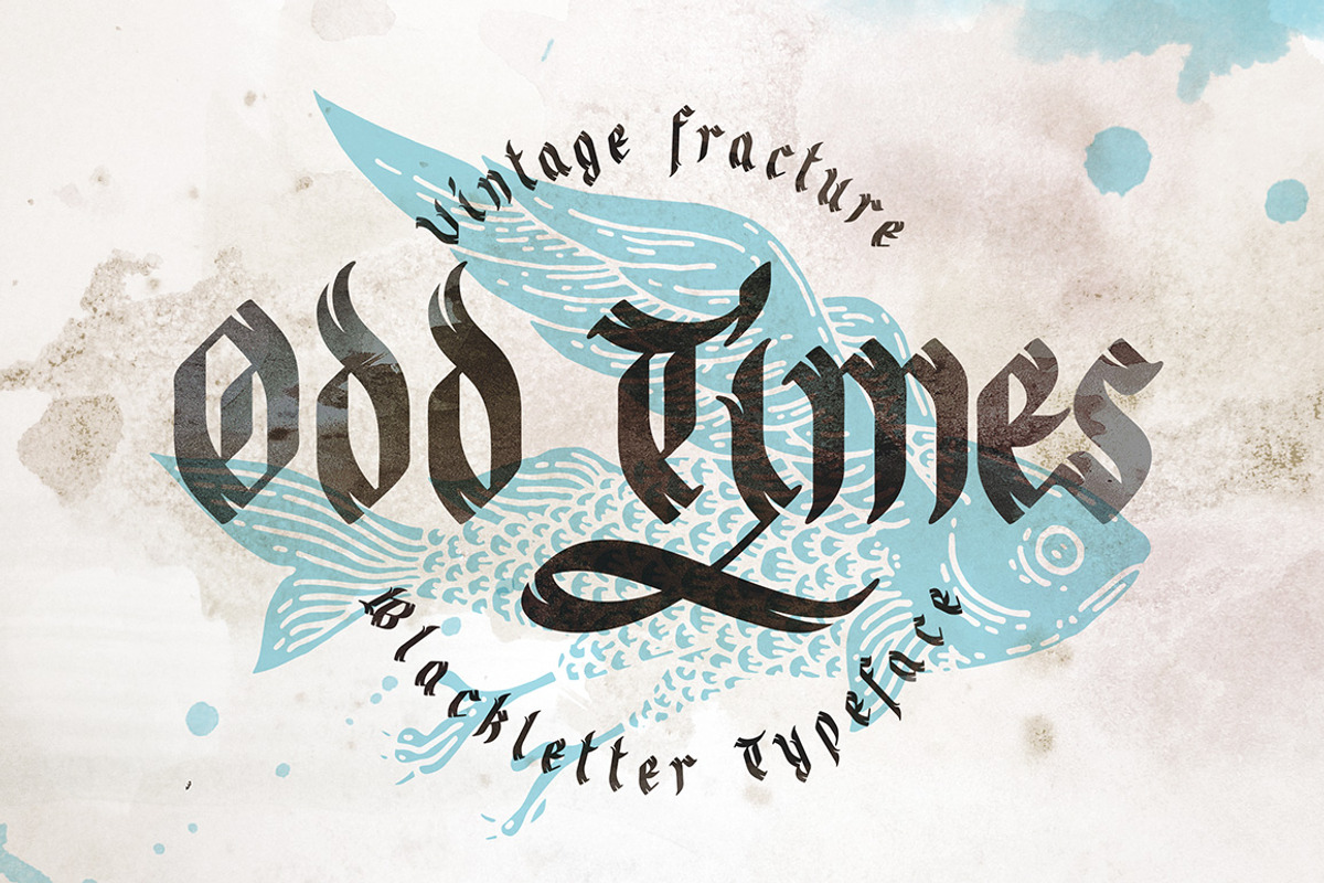 Odd times typeface + bonus graphics