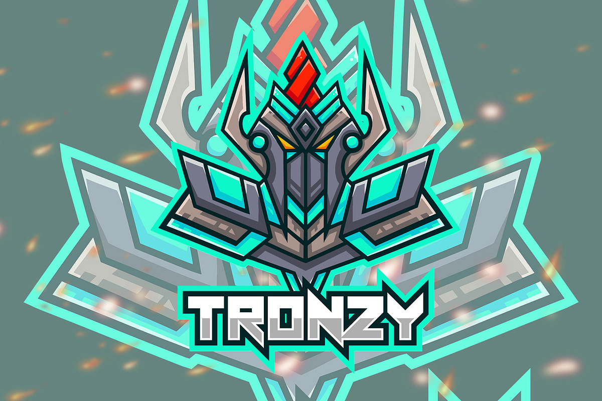 Tronzy Robot Esport Gaming Logo, a Branding & Logo Template by Giant Design