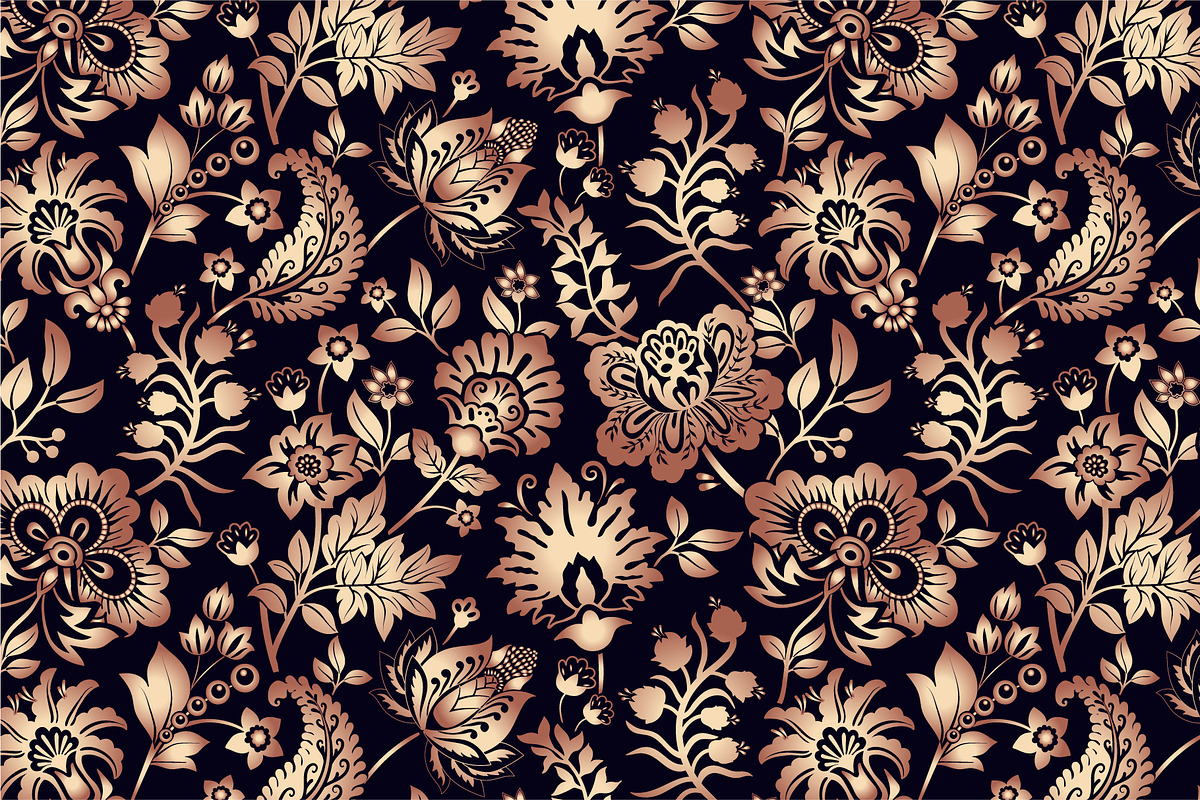 8 Floral Gradient Patterns, a Pattern Graphic by Sunny_Lion (Photo 7 of 9)