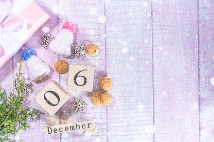 Sinterklaas, Saint Nicholas day background, a Holiday Photo by Rimma