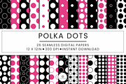 Polka Dot Seamless Pattern, a Pattern Graphic by Nina Shaw (Thumbnail 1 of 10)