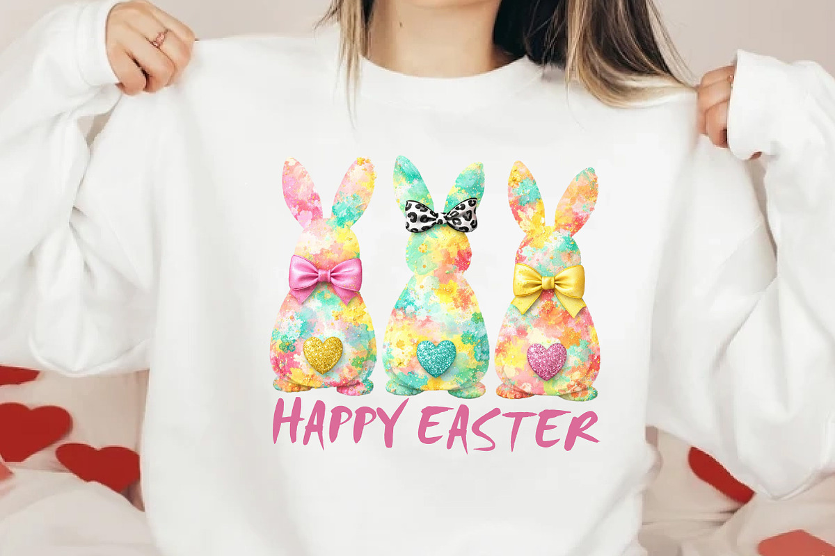 Happy Easter Bunny Png, an Illustration by DreamCafeArt (Photo 2 of 6)