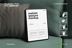 Realistic iPad Pro Mockup, an iPad Mockup by My Code Std