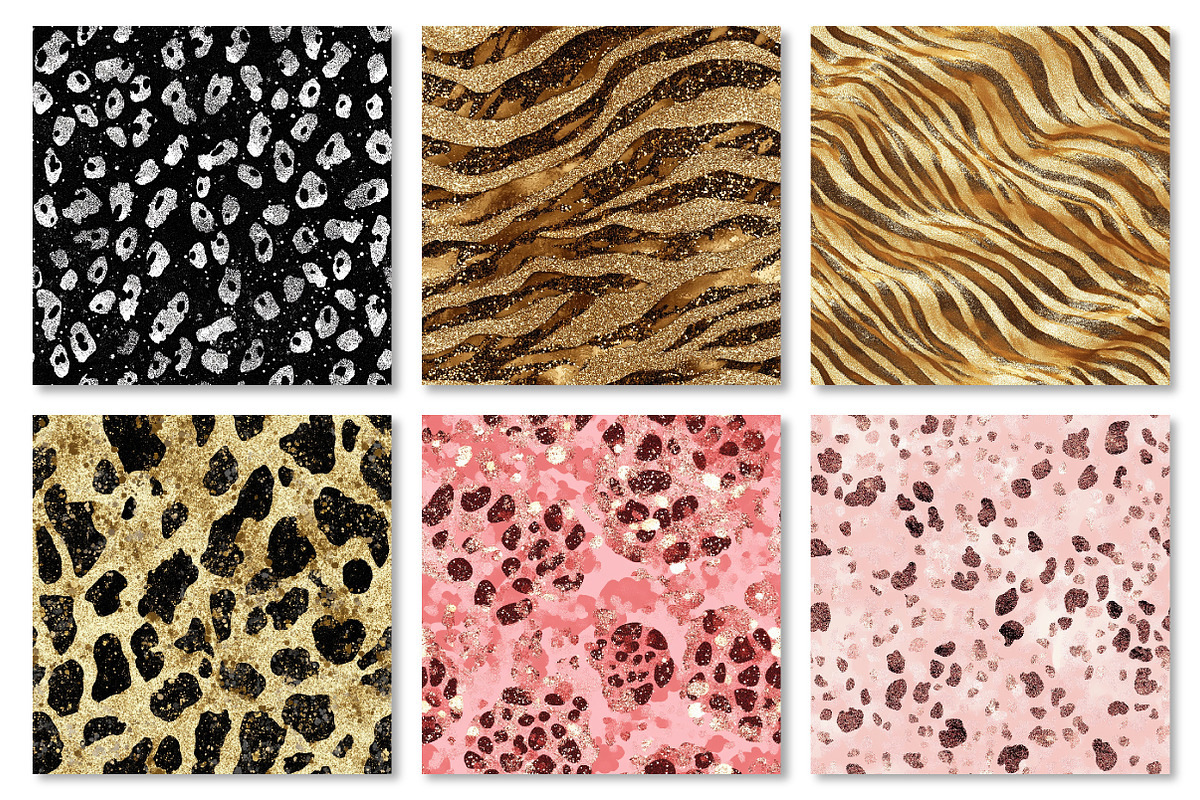 Glitter Animal Print Digital Paper, a Texture Graphic by Dream Creation (Photo 7 of 7)