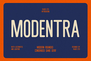 Modentra Modern Rounded Sans Font