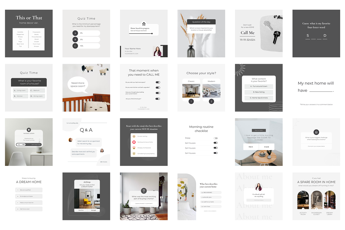 100 Call-To-Action Real Estate Pack, a Social Media Template by Estatik Designs (Photo 8 of 11)