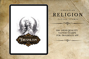 100 Religion,Procreate Tattoo Stamps, a Brush Add-On by Torus1 (Thumbnail 2 of 5)