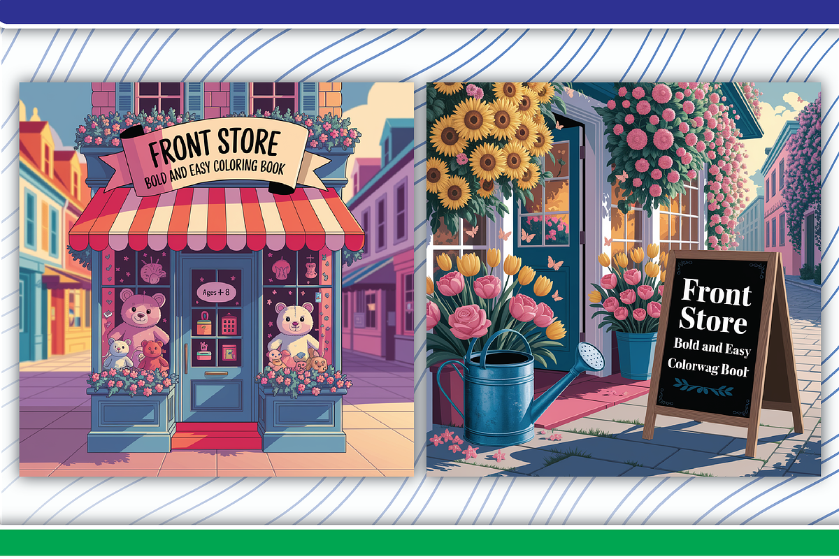 Front Store Coloring Pages, an Illustration by LightExpress (Photo 4 of 5)
