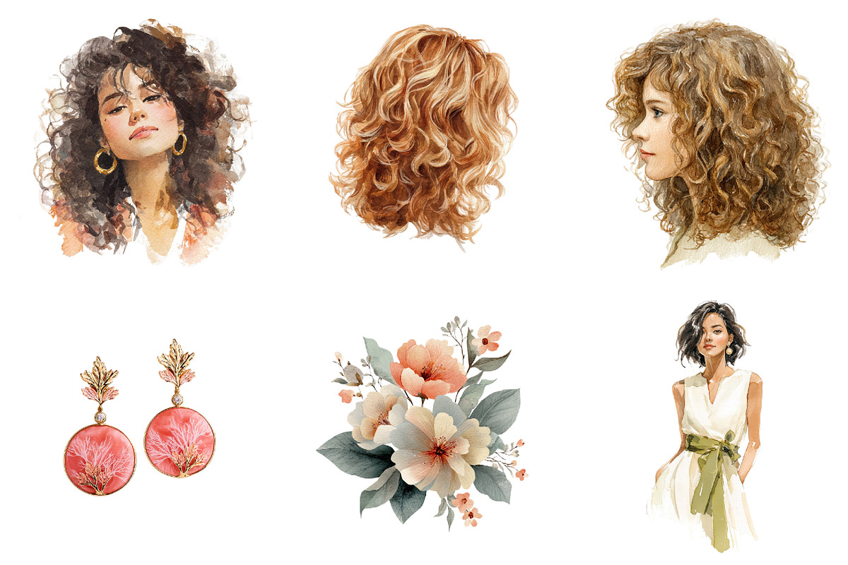 Watercolor Summer Clipart, an Illustration by DreamArtGraphic (Photo 2 of 8)