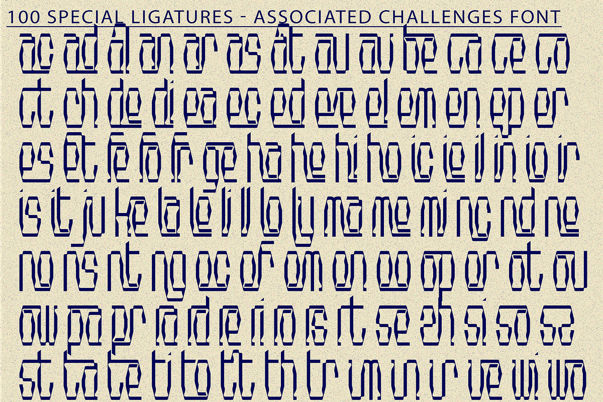 Associated Challenges Font, a Sans Serif Font by 177Studio (Photo 8 of 8)