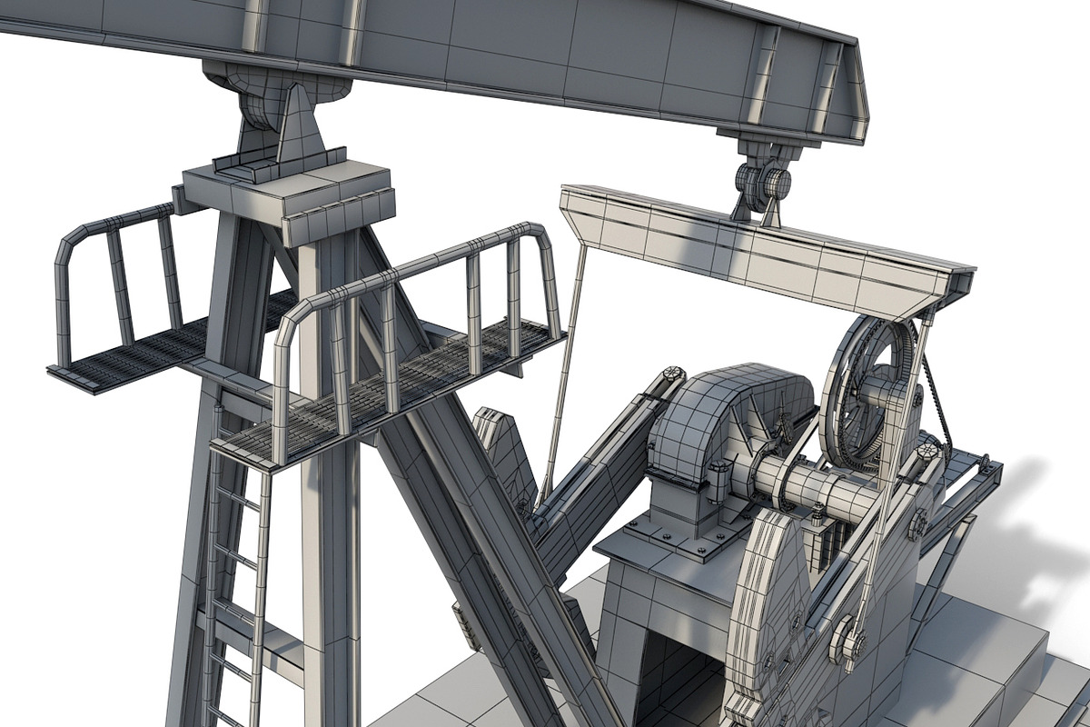 Oil Pump Jack, an Object 3D Model by Tedi Permana (Photo 12 of 13)