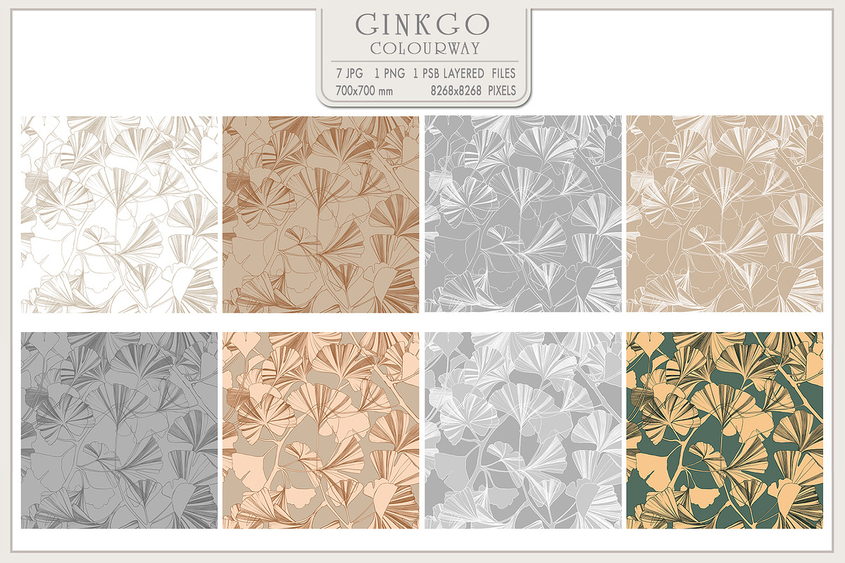 Fresco collection Ginkgo, a Wallpaper Graphic by Natalia0307 (Photo 4 of 17)