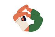 Women exercising in yoga asanas set, a Sport Illustration by Good Studio (Thumbnail 9 of 13)