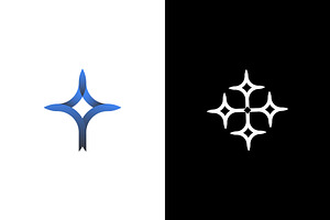 Modern Flowing Abstract Cross Logo, a Branding & Logo Template by Salman Shop