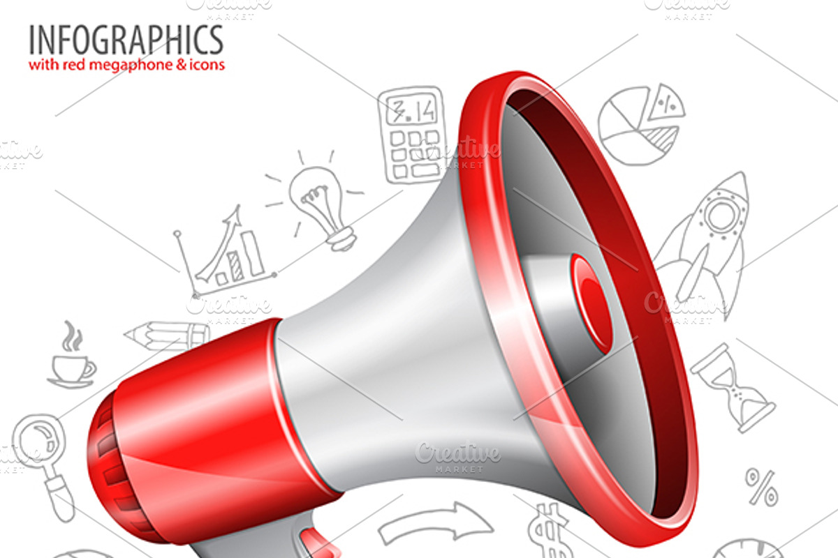 Megaphones, a Technology Illustration by TAlex (Photo 5 of 6)