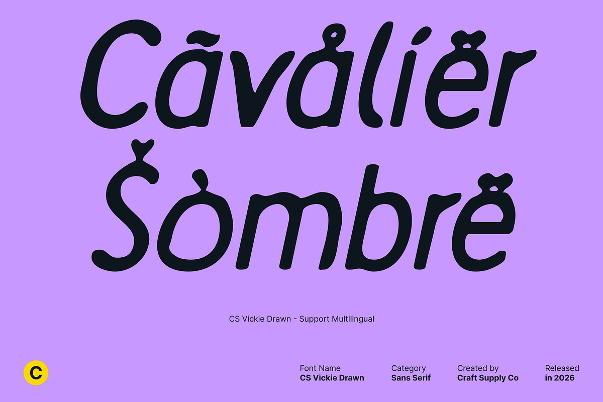 CS Vickie Drawn, a Sans Serif Font by Craft Supply Co. (Photo 7 of 8)