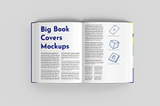 Big Book Cover Mockup - 11 Views, a Books & Magazine Mockup by Illusiongraphic (Thumbnail 8 of 26)