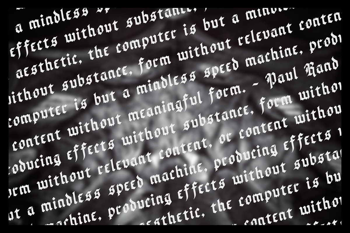 The New Gothic, a Blackletter Font by Jeremiah Richthofen (Photo 3 of 7)