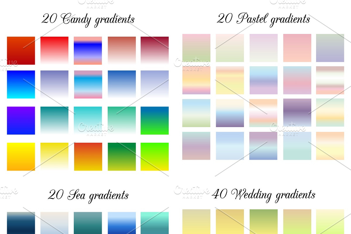 80 gradients and more, a Gradient Add-On by Big Bundles Shop