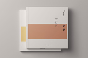 Square Magazine Cover Mockup