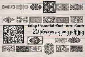 Vintage Ornamental Panel Frame, a Decorative Illustration by Designer_Momina